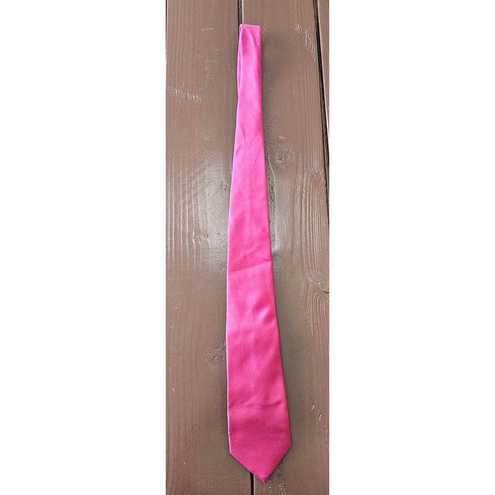 NWT Brand Q Men's Fuchsia Neck Tie and‎ Pocket Square